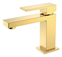 Смеситель для раковины Boheme Qubic 471-G золото Смеситель для раковины Boheme Qubic 471-G золото