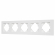Рамка пластиковая FRM-PERIO-PL-5-WH, Arlight, 049762, изображение 1
