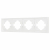 Рамка пластиковая FRM-TENDO-SFPL-4-WH, Arlight, 054656
