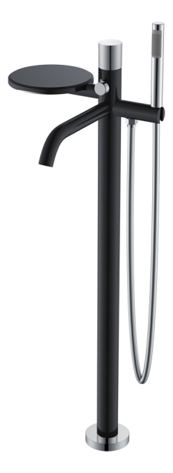 Смеситель напольный Boheme Stick 129-BCR черный Смеситель напольный Boheme Stick 129-BCR черный
