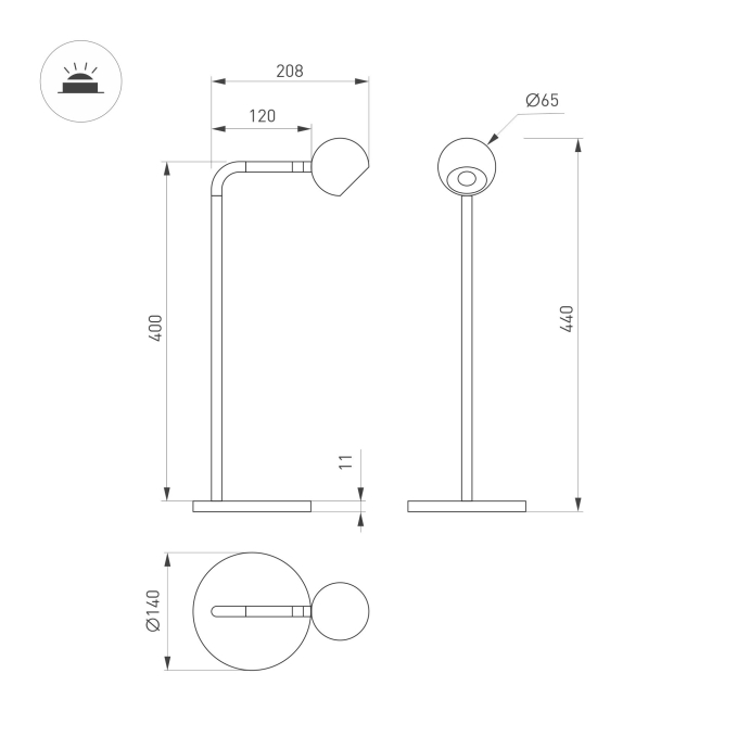 Светильник SP-OTTORI-TAB-6W Warm3000 (WH, 30 deg, 230V), Arlight, 051021, изображение 6 Светильник SP-OTTORI-TAB-6W Warm3000 (WH, 30 deg, 230V), Arlight, 051021, изображение 6