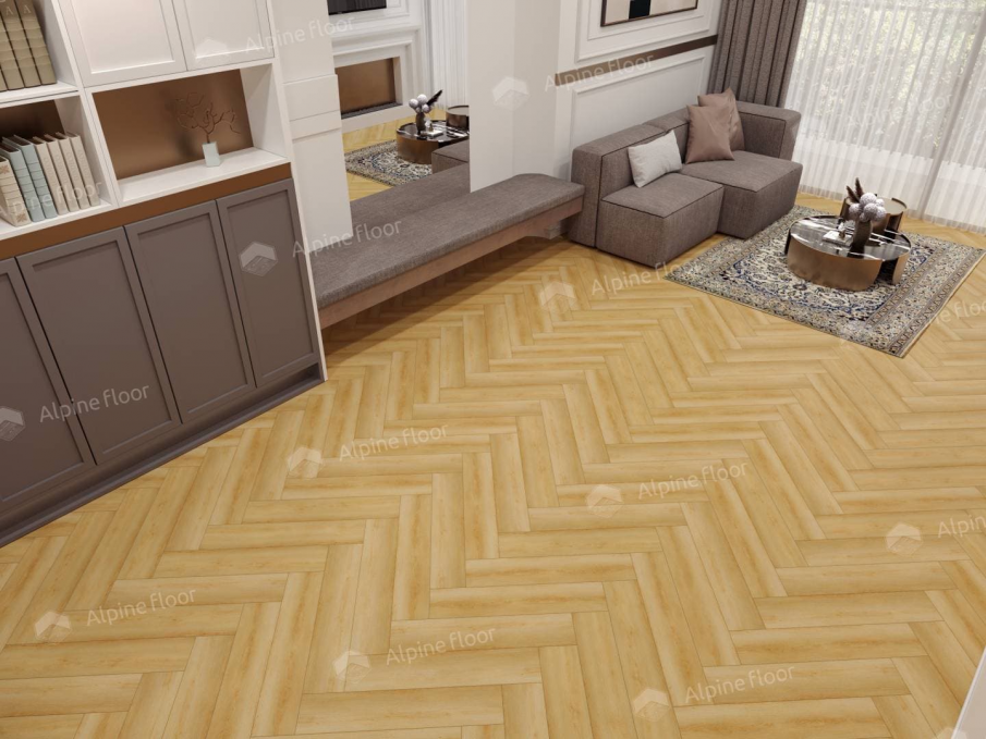 Каменный ламинат SPC Alpine Floor Parquet Light Дуб Батейн, ЕСО 13-29 MC