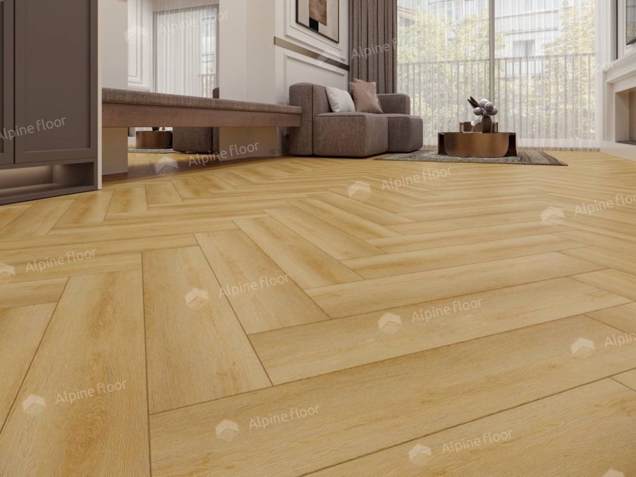 Каменный ламинат SPC Alpine Floor Parquet Light Дуб Батейн, ЕСО 13-29 MC