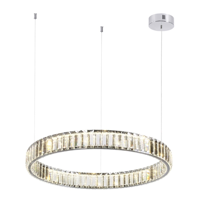 Люстра LED 36W 4000K 4280Лм VEKIA L-VISION ODL24 591 ODEON LIGHT 4930/36L, фото на белом фоне