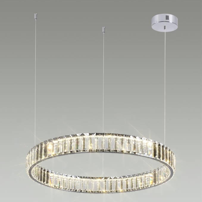 Люстра LED 36W 4000K 4280Лм VEKIA L-VISION ODL24 591 ODEON LIGHT 4930/36L, фото на цветном фоне 1