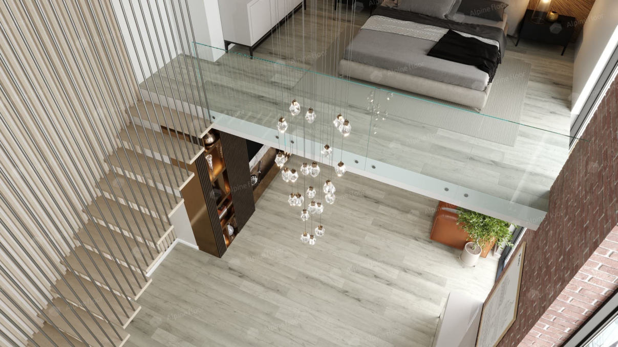 Каменный ламинат SPC (ABA) Alpine Floor Premium XL Дуб Серебряный, ECO 7-22 MC