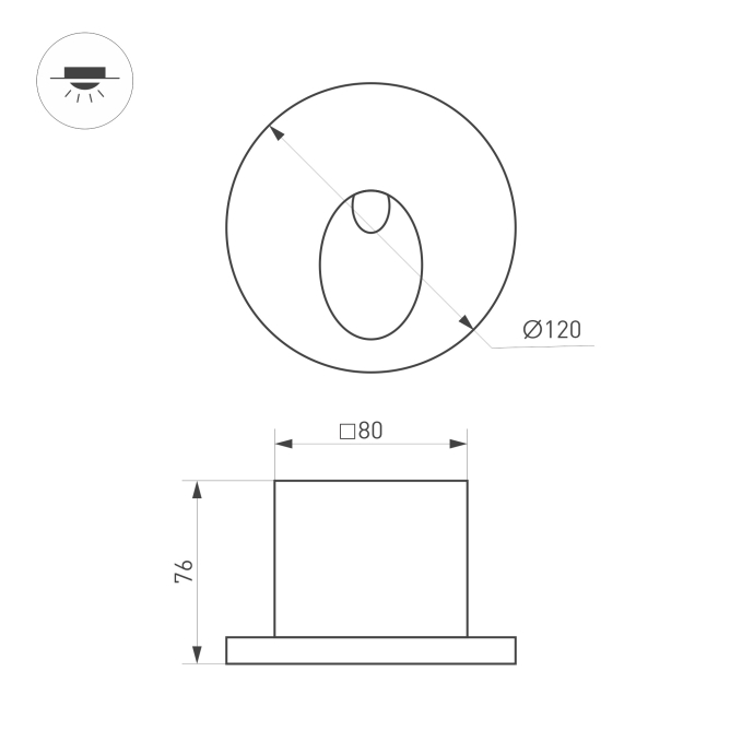Светильник LT-TIE-R120-3W Warm3000 (WH, 45x70 deg, 230V), Arlight, 050872, изображение 5 Светильник LT-TIE-R120-3W Warm3000 (WH, 45x70 deg, 230V), Arlight, 050872, изображение 5
