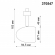 Светильник трековый однофазный трехжильный IP20 GU10 50W 230V VETERUM PORT NT19 289 NOVOTECH 370547, схема товара Светильник трековый однофазный трехжильный IP20 GU10 50W 230V VETERUM PORT NT19 289 NOVOTECH 370547, схема товара