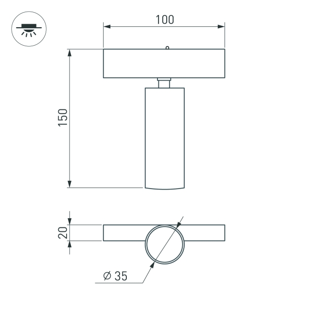 Светильник MAG-SPOT-25-R120-12W Day4000 (BK, 30 deg, 24V), Arlight, 033241, изображение 6 Светильник MAG-SPOT-25-R120-12W Day4000 (BK, 30 deg, 24V), Arlight, 033241, изображение 6