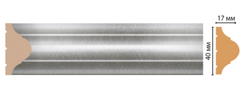 Молдинг Decomaster D002-375, 40x17x2400 мм