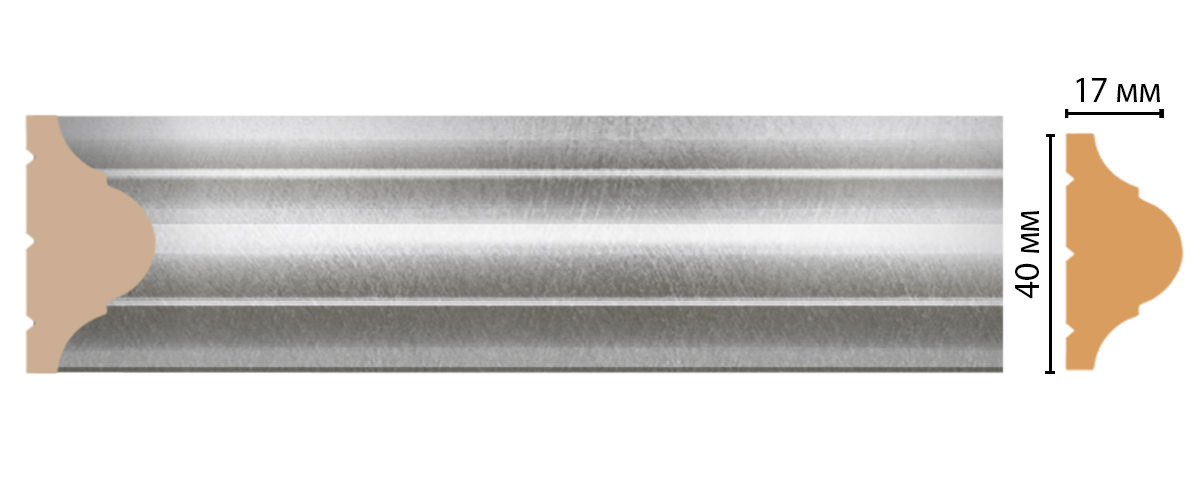Молдинг Decomaster D002-375, 40x17x2400 мм Молдинг Decomaster D002-375, 40x17x2400 мм