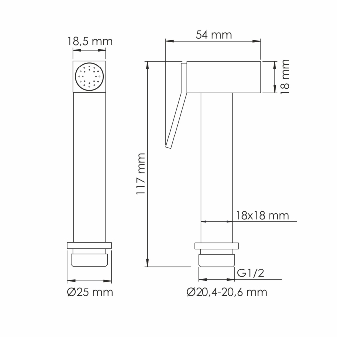 Гигиенический душ WasserKRAFT A8651.326.057.136 Гигиенический душ WasserKRAFT A8651.326.057.136