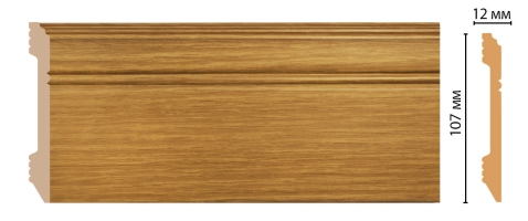 Плинтус напольный Decomaster D105-73ДМ, 107x12x2400 мм