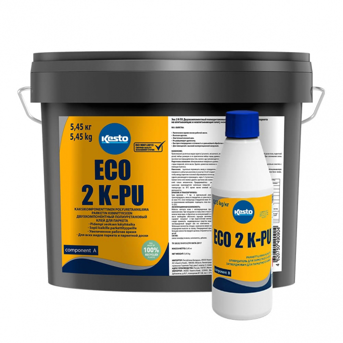 Паркетный клей Kesto Eco 2 K-PU 6 кг Паркетный клей Kesto Eco 2 K-PU 6 кг