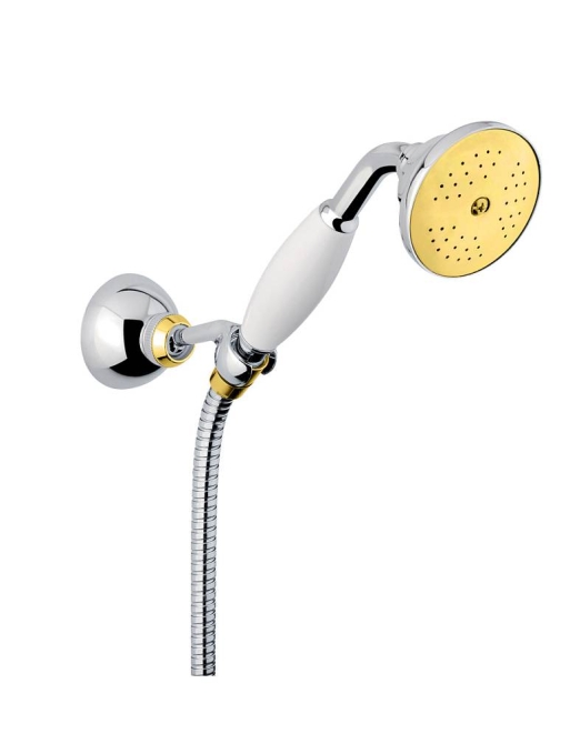 Душевой гарнитур Webert Shower Set AC0704017 хром с золотом глянцевый Душевой гарнитур Webert Shower Set AC0704017 хром с золотом глянцевый