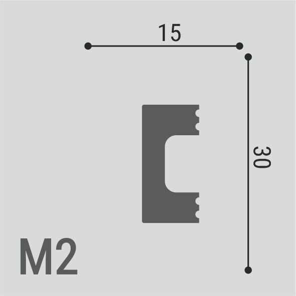 Молдинг Де-Багет XPS Polymer М 2 30/15 Молдинг Де-Багет XPS Polymer М 2 30/15