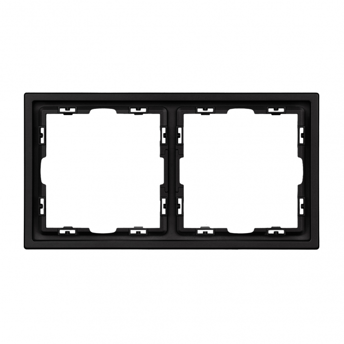 Рамка пластиковая FRM-NOBE-SFPL-2-BK, Arlight, 054216, изображение 2