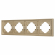 Рамка пластиковая FRM-TENDO-SFPL-4-GD, Arlight, 054663, изображение 1 Рамка пластиковая FRM-TENDO-SFPL-4-GD, Arlight, 054663, изображение 1