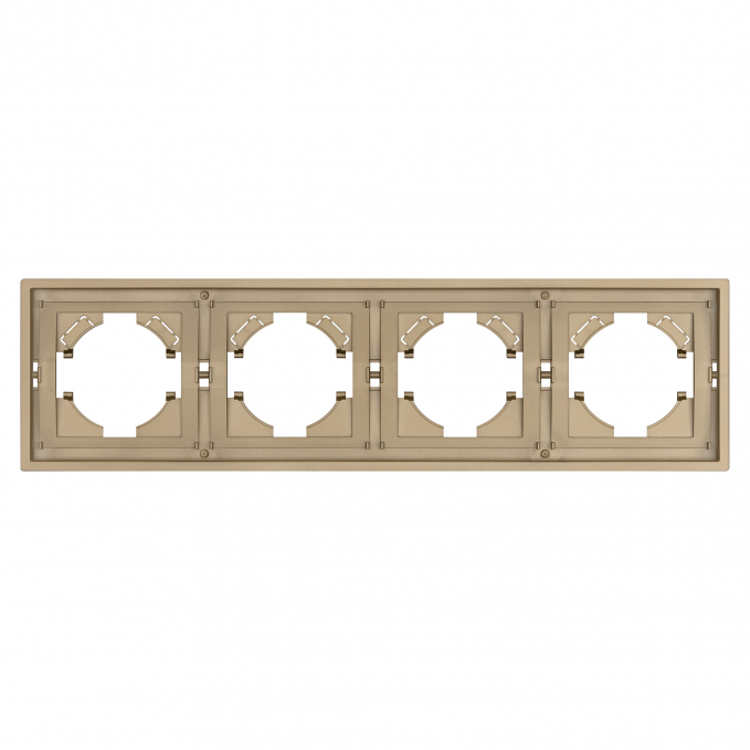 Рамка пластиковая FRM-TENDO-SFPL-4-GD, Arlight, 054663, изображение 2 Рамка пластиковая FRM-TENDO-SFPL-4-GD, Arlight, 054663, изображение 2