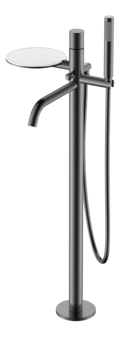 Смеситель напольный Boheme Stick 129-GM графит
