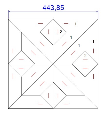 Модульный паркет LabArte инженерный Дуб Original №4-65 443x443x15/3 лак Кайт Модульный паркет LabArte инженерный Дуб Original №4-65 443x443x15/3 лак Кайт
