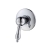 Встраиваемый смеситель для душа Caprigo Adria-Uno Metal Edition 02M-550-crm хром встраиваемый