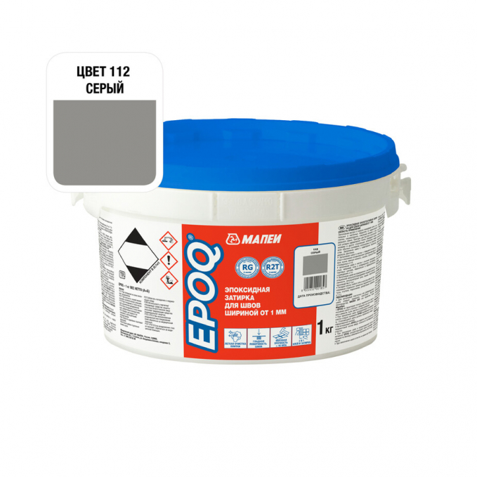 Затирка эпоксидная Mapei EPOQ 112 Серый, 1 кг