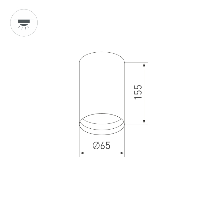 Светильник SP-POLO-SURFACE-R65-8W Warm3000 (BK-BK, 40 deg), Arlight, 027506, изображение 6 Светильник SP-POLO-SURFACE-R65-8W Warm3000 (BK-BK, 40 deg), Arlight, 027506, изображение 6