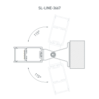 Профиль с экраном SL-LINE-3667-2500 ANOD+OPAL, Arlight, 020463