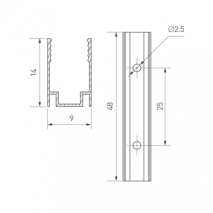 Держатель AURORA-1608-CLIP ANOD, Arlight, 039356, изображение 1 Держатель AURORA-1608-CLIP ANOD, Arlight, 039356, изображение 1