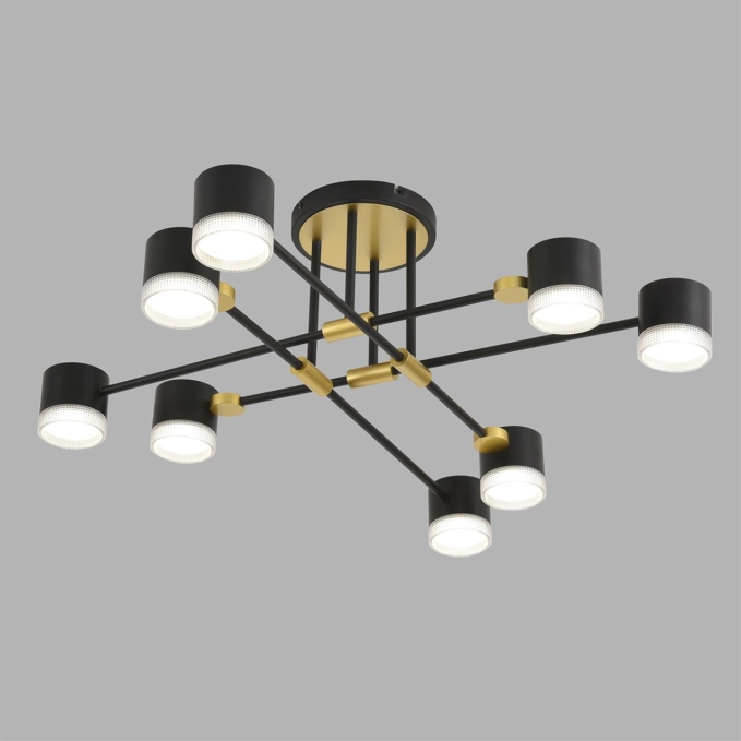 Светильник потолочный GX53 LED 8*7W 220V LENIANA COMFI LN26 237 LUMION 8307/8C, фото на цветном фоне 2 Светильник потолочный GX53 LED 8*7W 220V LENIANA COMFI LN26 237 LUMION 8307/8C, фото на цветном фоне 2