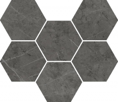 Мозаика Italon Charme Evo Antracite Mosaico Hexagon 25x29, 620110000050 Мозаика Italon Charme Evo Antracite Mosaico Hexagon 25x29, 620110000050