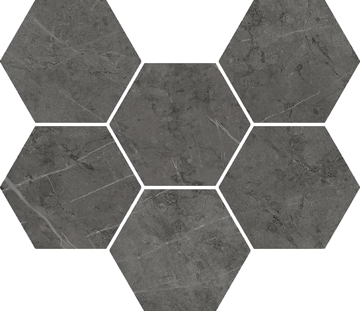 Мозаика Italon Charme Evo Antracite Mosaico Hexagon 25x29, 620110000050 Мозаика Italon Charme Evo Antracite Mosaico Hexagon 25x29, 620110000050