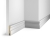Плинтус Cosca Decor AP28 под покраску, с пазом под 20 молдинг, 80x16x2400 мм, МДФ