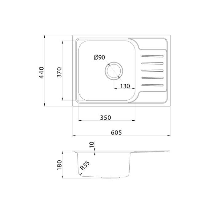 Мойка Iddis Sound SND60SDi77 Мойка Iddis Sound SND60SDi77