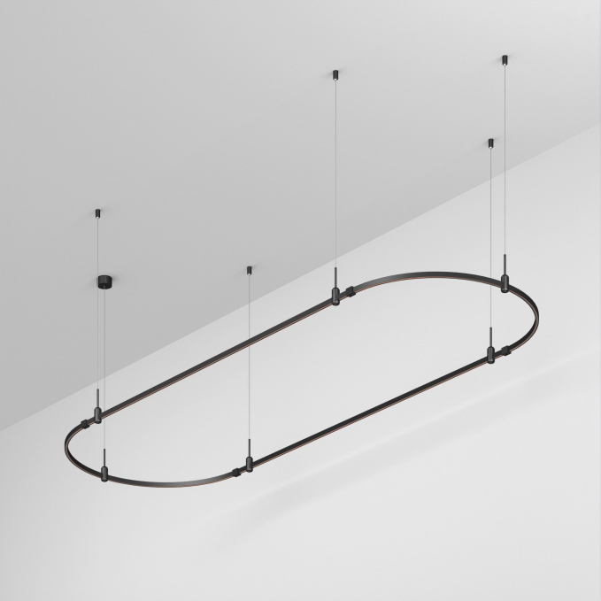 Основание ART-APRIORI-OVAL-HANG-3000x1000 (BK), Arlight, 048506, изображение 1 Основание ART-APRIORI-OVAL-HANG-3000x1000 (BK), Arlight, 048506, изображение 1