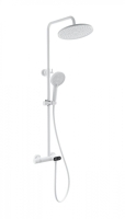 Душевая стойка со смесителем Wonzon & Woghand Muse Corno WW-B2091-A-MW белая матовая с термостатом Душевая стойка со смесителем Wonzon & Woghand Muse Corno WW-B2091-A-MW белая матовая с термостатом