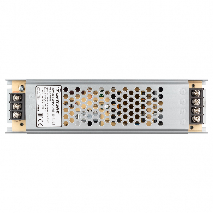 Блок питания ARS-60-12-LS (12V, 5A, 60W), Arlight, 026099(2), изображение 2 Блок питания ARS-60-12-LS (12V, 5A, 60W), Arlight, 026099(2), изображение 2