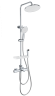 Душевая стойка со смесителем Wonzon & Woghand Solid WW-C3011-A1-CR хром глянцевая с термостатом и гигиеническим душем Душевая стойка со смесителем Wonzon & Woghand Solid WW-C3011-A1-CR хром глянцевая с термостатом и гигиеническим душем
