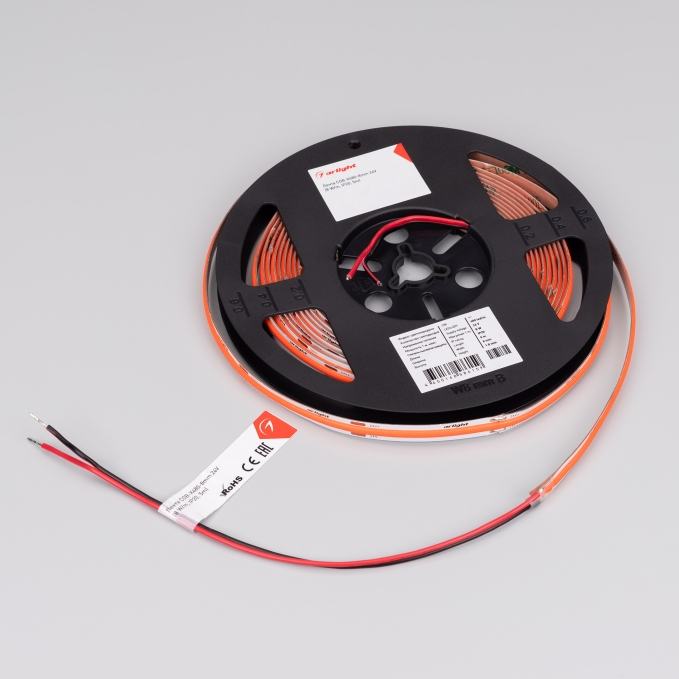 Светодиодная лента COB-X480-8mm 24V Red (8 W/m, IP20, 5m), Arlight, 047739, изображение 2 Светодиодная лента COB-X480-8mm 24V Red (8 W/m, IP20, 5m), Arlight, 047739, изображение 2