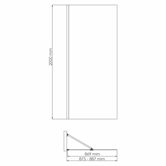 Перегородка WasserKRAFT Aisch 55W39