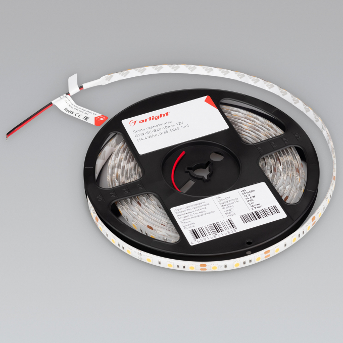 Светодиодная лента герметичная RTW-SE-B60-10mm 12V Day4000 (14.4 W/m, IP65, 5060, 5m), Arlight, 015453(2), изображение 3 Светодиодная лента герметичная RTW-SE-B60-10mm 12V Day4000 (14.4 W/m, IP65, 5060, 5m), Arlight, 015453(2), изображение 3