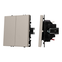 Механизм звонкового выключателя двухклавишный SWT-NOBE-MKR2-SFPL-CA (230V, 10A), Arlight, 061785