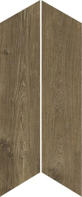Керамогранит Ragno Ossimori Marrone Chevron 11x54, R9ST