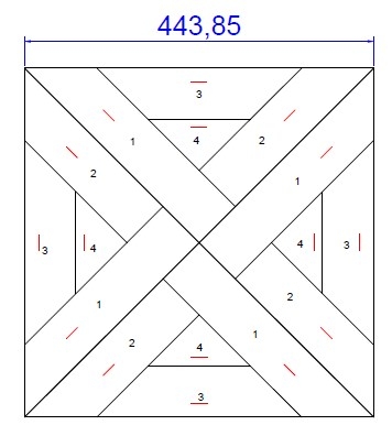 Модульный паркет LabArte инженерный Дуб Original №3-65 443x443x15/3 лак Кайт Модульный паркет LabArte инженерный Дуб Original №3-65 443x443x15/3 лак Кайт