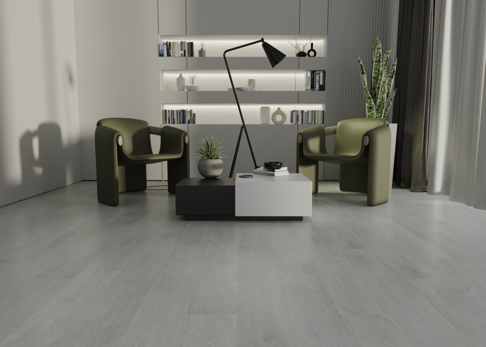 Ламинат SPC IDEAL Flooring Prime Wood Silver 01002, размер 180x1170×4,6 мм Ламинат SPC IDEAL Flooring Prime Wood Silver 01002, размер 180x1170×4,6 мм