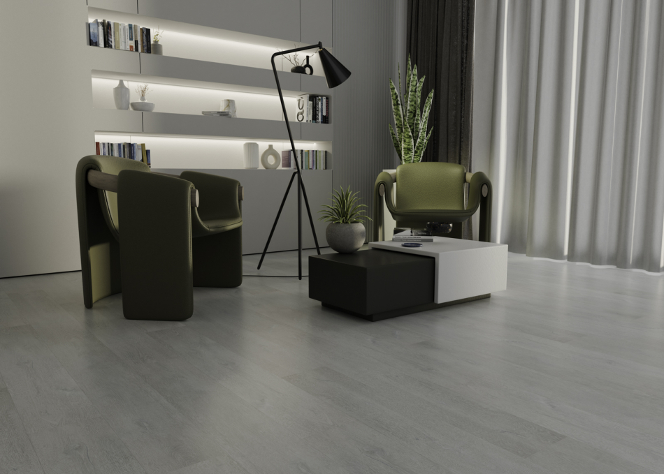 Ламинат SPC IDEAL Flooring Prime Wood Silver 01002, размер 180x1170×4,6 мм Ламинат SPC IDEAL Flooring Prime Wood Silver 01002, размер 180x1170×4,6 мм