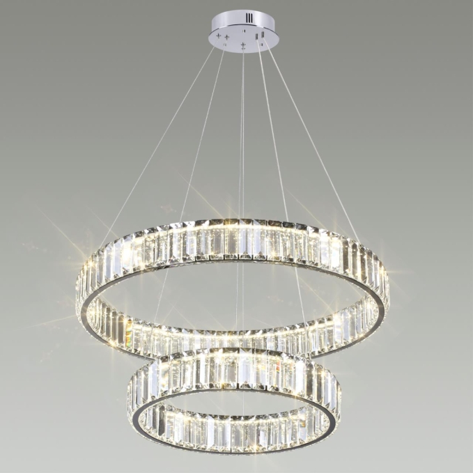 Люстра LED 60W 4000K 7140Лм VEKIA L-VISION ODL24 593 ODEON LIGHT 4930/60L, фото на цветном фоне 1