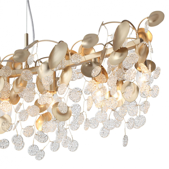 Люстра горизонтальная E14 8*40W 220В IP20 COINS CLASSIC ODL26 633 ODEON LIGHT 5104/8A, композиция 4