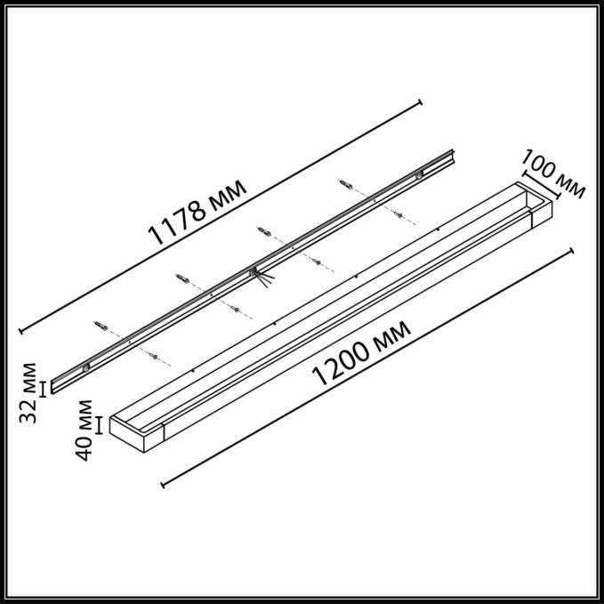 Поворотный светильник IP44 LED 36W 2700Лм 4000K 220V ARNO HIGHTECH ODL26 495 ODEON LIGHT 3888/36WL, схема товара